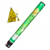 Пневмохлопушка 60 см, прямоугольники золото - Купить конфетти в Астрахани | серпантин - хлопушки